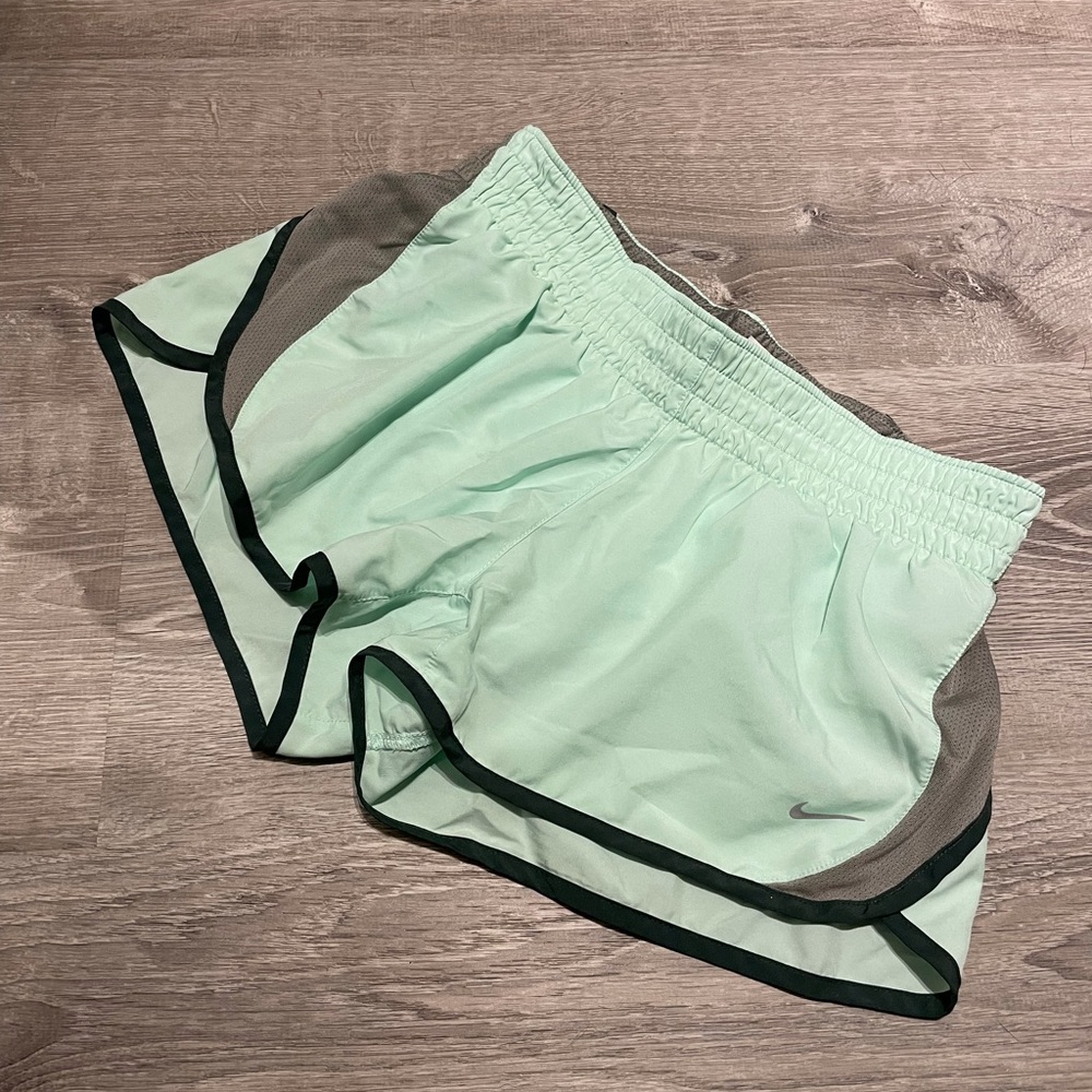 Mint Green Nike Running Shorts